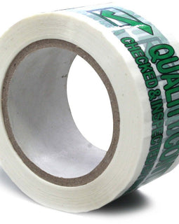 1 3MIL PRINTED QUALITY CONTROL CARTON SEALING PACKING BOX TAPE 2.5" X 110 YARD