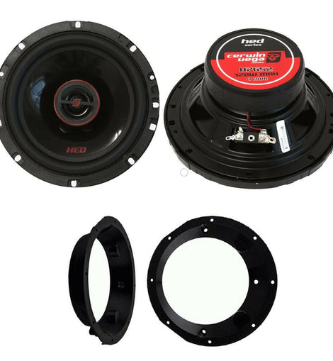 Cerwin Vega 6.5 Inch Car Motorcycle Speakers for Harley Davidson Speaker Adapter Kit