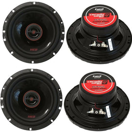 2 Pair Cerwin Vega H7652 6.5" 2-Way Coaxial Speaker System 640 Watts Max