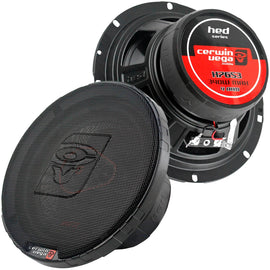 Cerwin-Vega Mobile H7653 HED Series 3-Way Coaxial Speakers 6.5", 340 Watts max, BLACK,