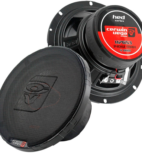 Cerwin-Vega Mobile H7653 HED Series 3-Way Coaxial Speakers 6.5