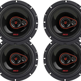 2 Pair CERWIN-VEGA 3-Way Coaxial Speakers (6.5", 340 Watts max) + Harness For Honda