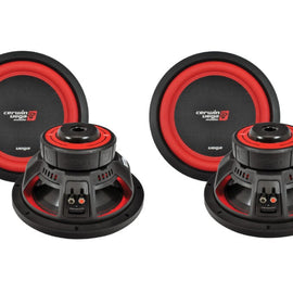 2 Cerwin Vega V102DV2 10" Dual 2 Ohm Subwoofer 2200 Watt