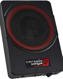 Cerwin Vega Mobile VPAS10 <br/>Under Seat  550W Max 10" Powered 2Ohm Car Subwoofer amplifier installation kit