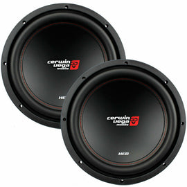 2 Cerwin Vega XED12V2 <br/>XED-Series 1000W 12" SVC 4-OHM Car Audio Subwoofer Woofer