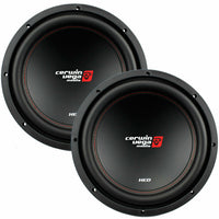 2 Cerwin Vega XED12V2 1000W 12" SVC 2-OHM Car Audio Subwoofer Woofer