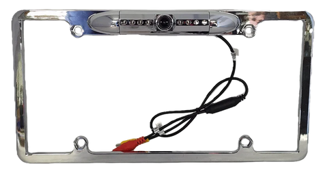 Cerwin Vega CLF1C Chrome HD License Plate Frame with Backup Camera