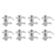 8 Sets MR DJ Double Ended Conical Coupler Stage Lighting Truss Fittings fit Pipe 50mm
