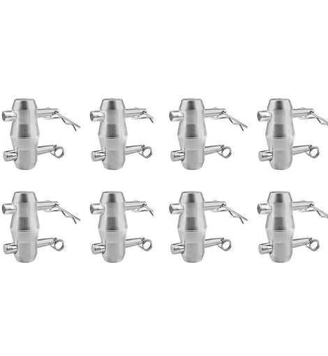 MR TRUSS TDCC30-8 8 Pack Double-Ended Conical Coupler for 50mm Stage Lighting & Square Truss Systems