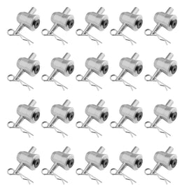 20 MR DJ THCC15PAK Half Conical Coupler for Truss DJ Stage Lighting w/ Body Safety Clips Pins