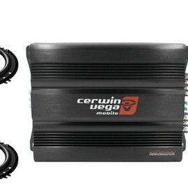 Cerwin Vega CVP1600.4D 1600W 4-Ch + 2 Pioneer TS-F1634 6.5" Speaker + 4G AMP Kit
