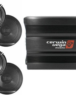 Cerwin Vega CVP1600.4D 1600W 4-Ch + 2 Pioneer TS-G1620 6.5" Speaker + 4G Amp Kit