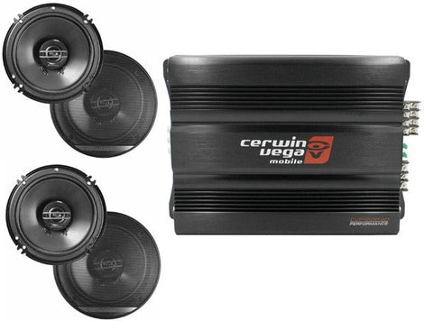 Cerwin Vega CVP1600.4D 1600W 4-Ch + 2 Pioneer TS-G1620 6.5