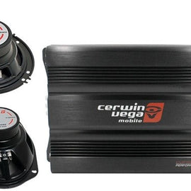 Cerwin Vega CVP1600.4D 1600W 4-Ch + XED-62 6.5" & XED-693 6x9" Speakers + AMP KIT + Mobile Bracket & Tape