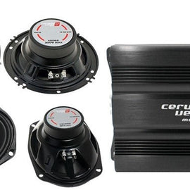 Cerwin Vega CVP1600.4D 1600W 4-Ch + XED-62 6.5" & XED-693 6x9" Speakers