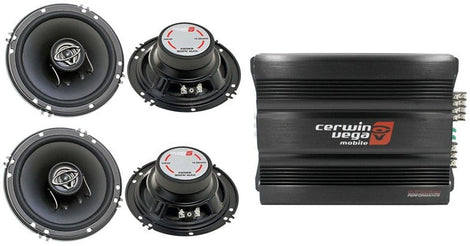 Cerwin Vega CVP1600.4D 1600W 4-Ch + 2 XED-62 6.5