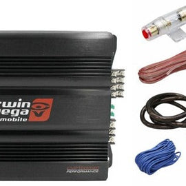 Cerwin Vega CVP1600.4D 1600 Watts 4-Channel Class-D Amplifier + Amp Kit + Mobile Bracket & Tape