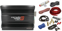 Cerwin Vega CVP1600.4D 1600 Watts 4-Channel Class-D Amplifier + 4G Amp Kit