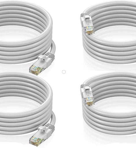 4 American Terminal EPC3WH 3' Cat6 patch cableCat6a Ethernet network patch cable RJ45 23AWG 600M solid copper wire 3' White