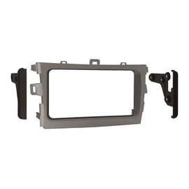 Metra 95-8223 Double DIN Silver Installation Kit - Compatible Fits for Toyota Corolla 2009-2013