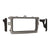 Metra 95-8223 Double DIN Silver Installation Kit - Compatible Fits for Toyota Corolla 2009-2013