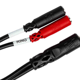 Hosa YMM-261 Stereo Breakout Cable, 3.5 mm TRS to Dual 3.5 mm
