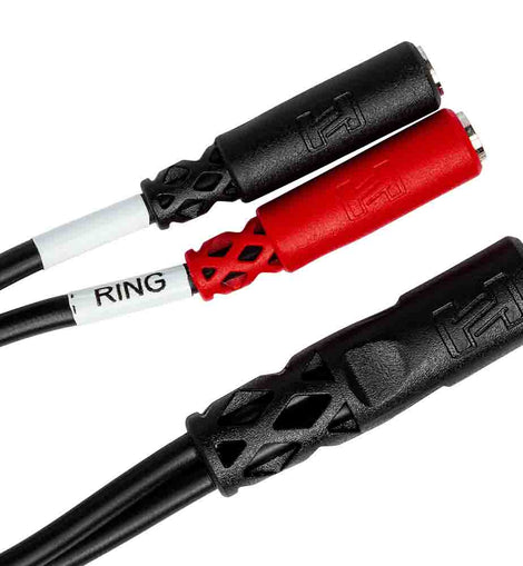 Hosa YMM-261 Stereo Breakout Cable, 3.5 mm TRS to Dual 3.5 mm