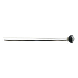Heise Trailer HE-TR7503 Round White Marker/Clearance Light - .75 Inch, 3 LED