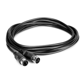 Hosa MID-303BK MIDI Cable, 5-pin DIN to Same -3 Feet