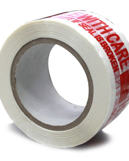 2 3MIL PRINTED HANDLE WITH CARE CARTON SEALING PACKING BOX TAPE 2.5" X 110 YARD