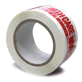 2 3MIL PRINTED HANDLE WITH CARE CARTON SEALING PACKING BOX TAPE 2.5" X 110 YARD