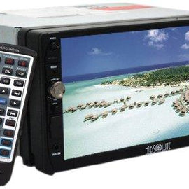 Absolute DD-3000 7-Inch Double Din Multimedia DVD Player Receiver with Touch