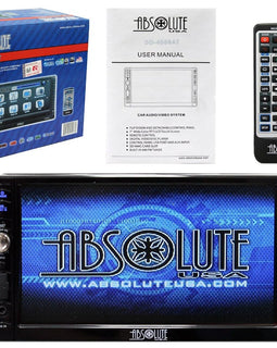 Absolute DD-4000AT 7-Inch Double Din Multimedia DVD / CD / MP3 / USB Receiver with Touch Screen System