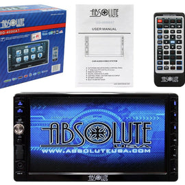 Absolute DD-4000AT 7-Inch Double Din Multimedia DVD / CD / MP3 / USB Receiver with Touch Screen System