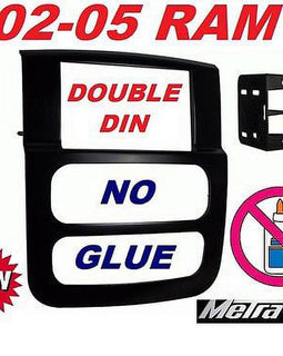02 03 04 05 Dodge Ram Car Stereo Double Din Install Dash Kit