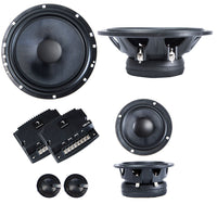 Diamond Audio DES365C DES Series 6.5" 3-Way Component System w/Aluminum Dome Tweeter and Crossovers