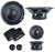 Diamond Audio DES365C DES Series 6.5" 3-Way Component System w/Aluminum Dome Tweeter and Crossovers