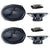 2 Diamond Audio DES69C DES Series 6x9" 2-way Component System