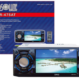 Absolute USA DMR-475 4.8-Inch DVD/MP3/CD Multimedia Player Widescreen Receiver with USB, SD Card