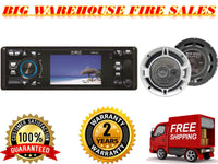Absolute DMR-360 3.5" Car Stereo DVD/CD/MP3/AM/FM Player & 6.5" speaker