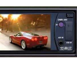 Absolute DMR-380T<br/> 3.5-Inch In-Dash Single Din DVD/CD/MP3 Receiver with Detachable Face and USB Input