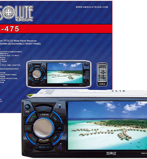 Absolute DMR-475 4.8” DVD/MP3/CD Multimedia Player with USB SD CARD