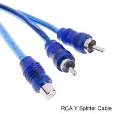 4 Absolute  RCA Audio Cable "Y" Adapter Splitter 1 Female to 2 Male Plug Cable