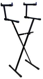 Mr. Dj USA KS550 X Style Pro Dual Music Keyboard Stand Electronic Piano Stand