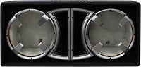 Absolute CDEB12BK Dual Black 12" Ported Enclosure Subwoofer Box