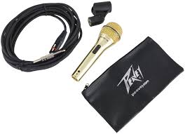 Peavey PVi2G Gold Microphone w 1/4" to XLR cable