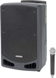 Samson SAXP312W-K Rechargeable Portable PA with Handheld Wireless System and Bluetooth