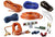 Absolute KIT4OR Complete PRO Marine Auto Car RV 4 Gauge 2000 Watts Amplifier Complete Installation Amp Kit Power Wiring with Orange Accent Color Scheme