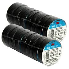 25 3M 1700 / 165 Temflex Insulated Vinyl Black Electrical Tape 3/4" x 60' FT