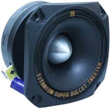 MR DJ USA HDT700B 3.5-In Titanium Bullet Tweeter w/ 10 Ounce Ferrite Magnet Black